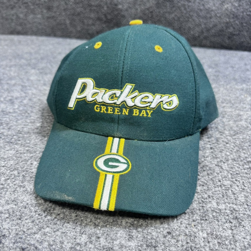 Green Bay Packers Hat Mens OSFA Green NFL Football Twins Enterprise EUC